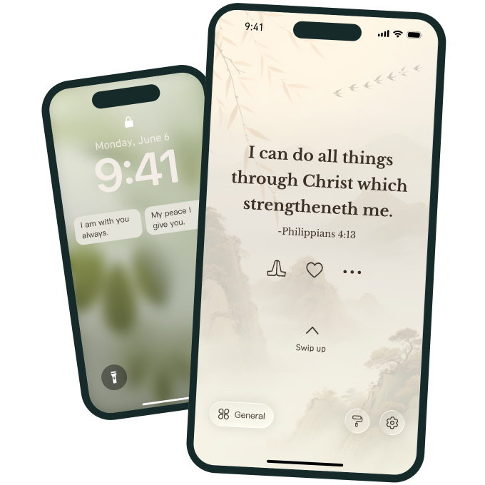 Daily Bible Verse: Prayer app lock screen previews